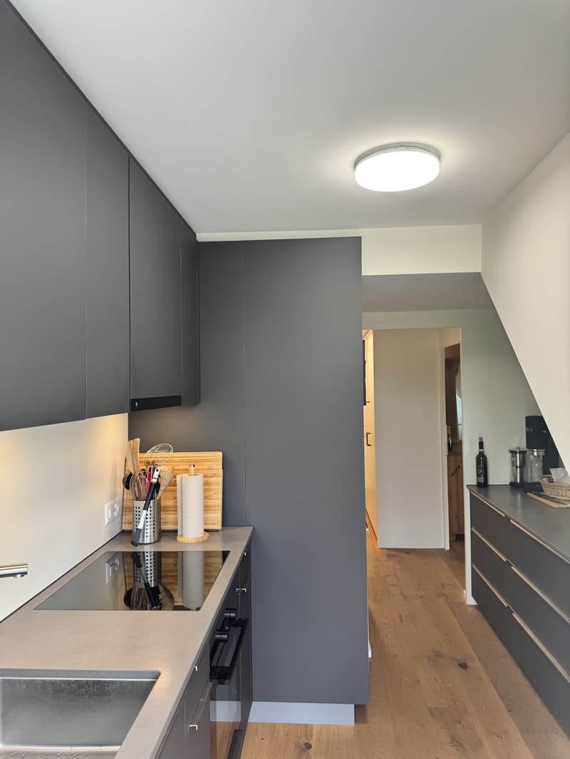 Habitation de type loft au-dessus des toits de la ville (7)