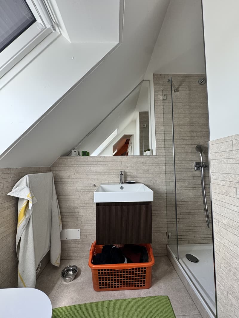 Habitation de type loft au-dessus des toits de la ville (5)