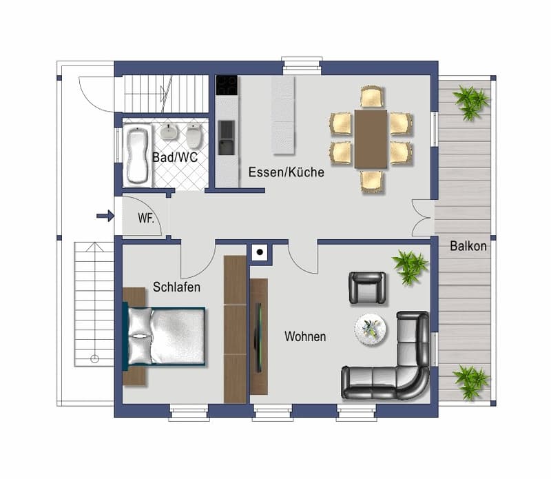 Appartamento di 3 camere in posizione centrale (9)