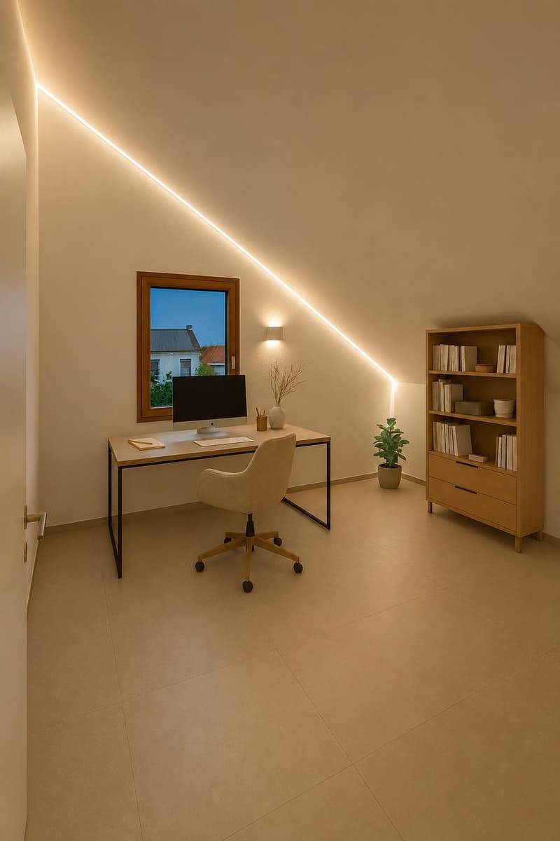 High-quality 3-room terrace apartment in loft style with a view in Rafz (8)