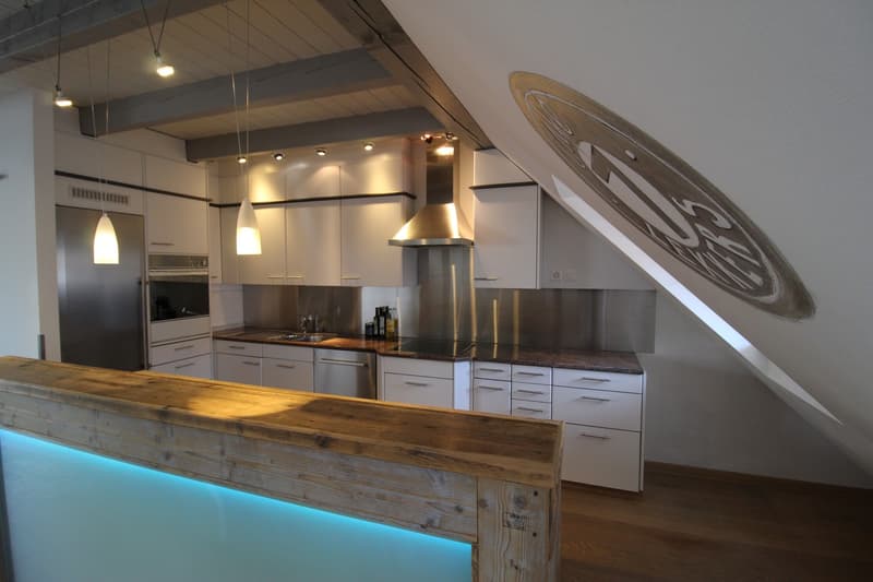 Aussergewöhnliche Loft-Maisonette mit Galerie  stilvoll wohnen nähe See (3)