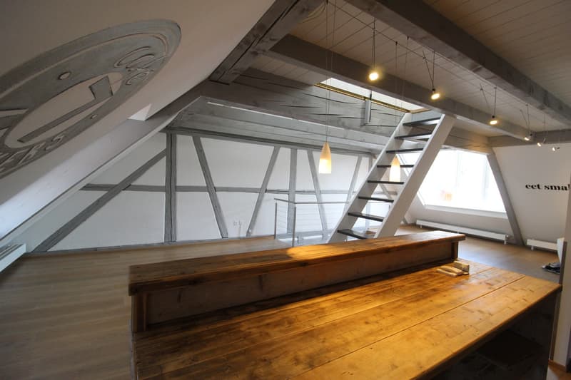 Aussergewöhnliche Loft-Maisonette mit Galerie  stilvoll wohnen nähe See (8)