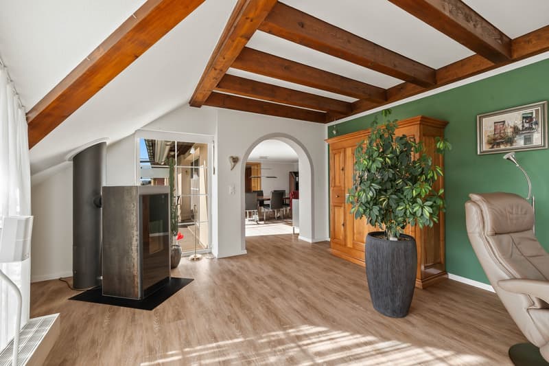 Spacious 6.5-room furnished apartment with balcony, storage, and carport in Hägendorf (2)