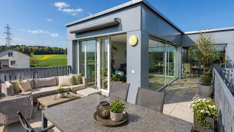 Appartamento in mansarda con carattere di giardino invernale, terrazze spaziose e Smart Home (2)