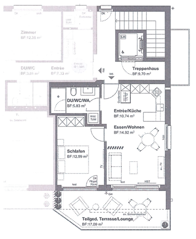 2,5 locali, 45 m², CHF 1'530.00 (5)
