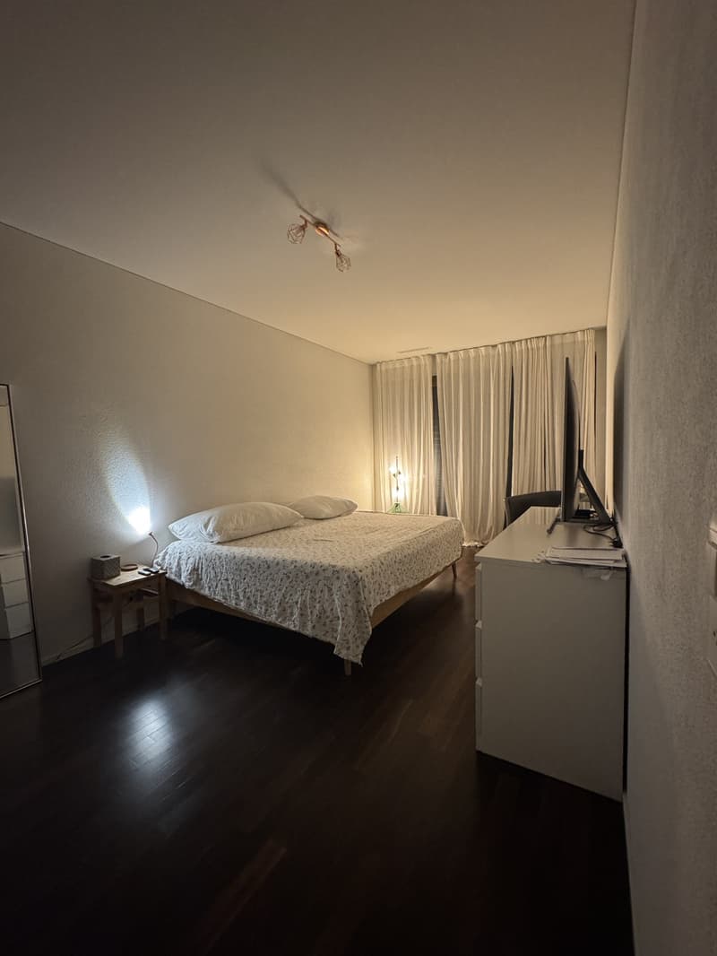 Zürich 8005 (Hardbrücke) möbliertes Zimmer mit Bad, 5 Minuten zu Fuß zum Bahnhof (12+ Monate) (1)