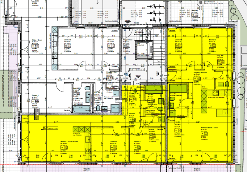 Neue 3 1/2 ETW EG mit 91 m2 und 72 m2 gedeckten Sitzplatz und grossem Gartenanteil (13)