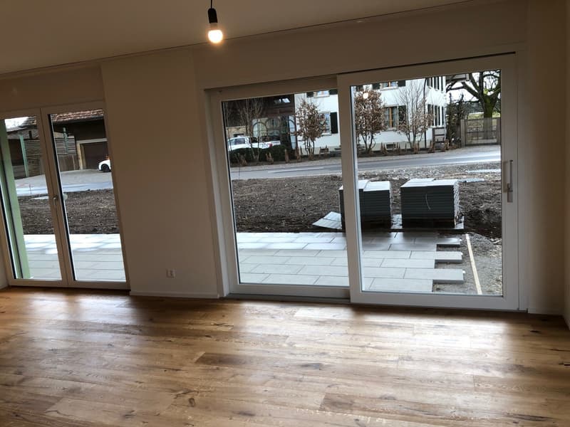 Neue 3 1/2 ETW EG mit 91 m2 und 72 m2 gedeckten Sitzplatz und grossem Gartenanteil (4)