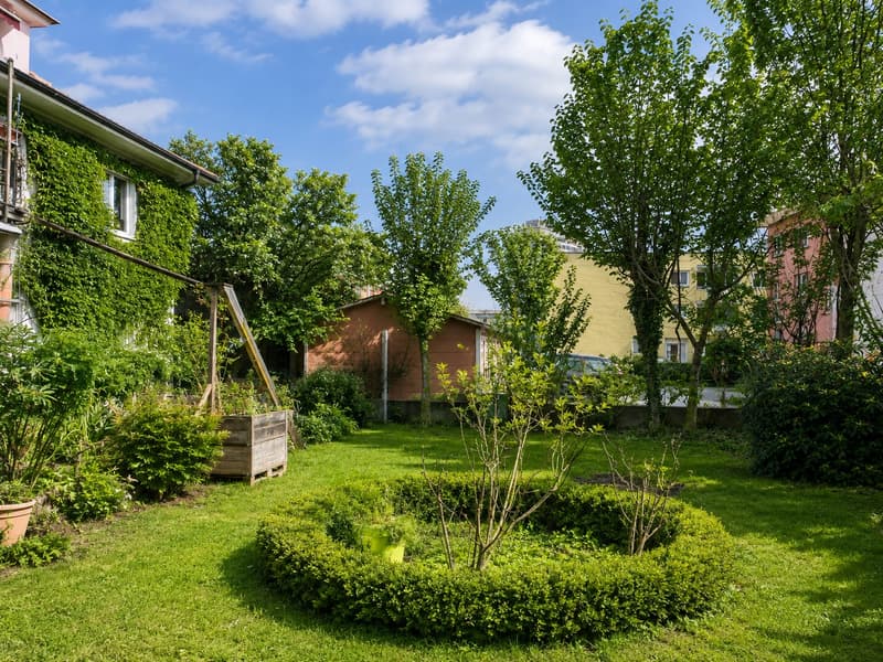 Appartamento di 4½ locali con balcone e vista sul giardino / casa di 3 famiglie (3)
