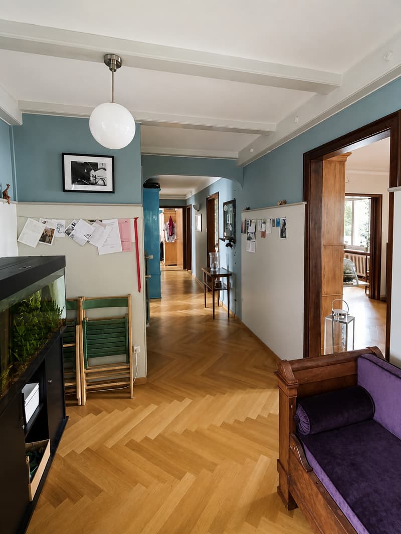 Appartamento di 4½ locali con balcone e vista sul giardino / casa di 3 famiglie (1)