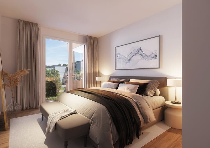 Exklusive 4.5-Zimmer-Wohnung mit zwei Balkonen Natur und Stadt vereint (4)