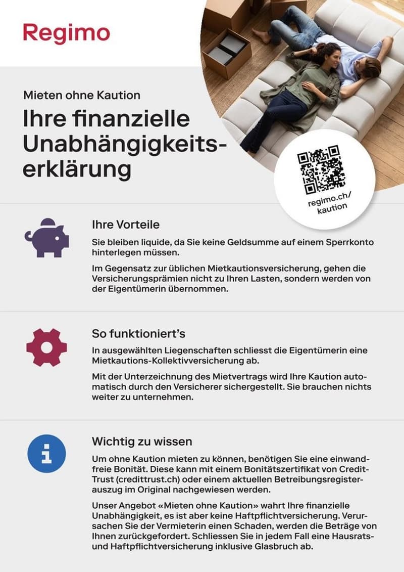 Flyer-Mieten ohne Kaution