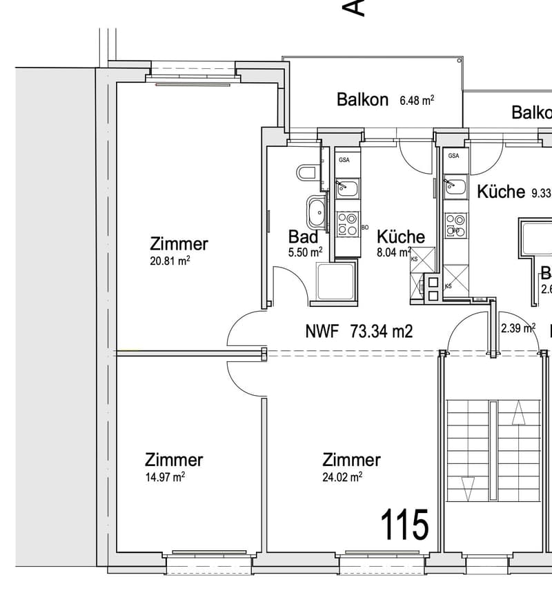 3 Zimmer-Wohnung, 4057 Basel (9)