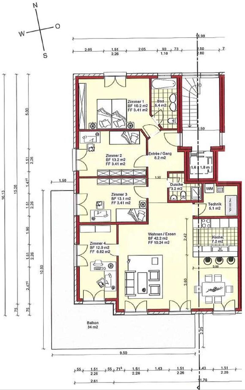 Grundriss Wohnung