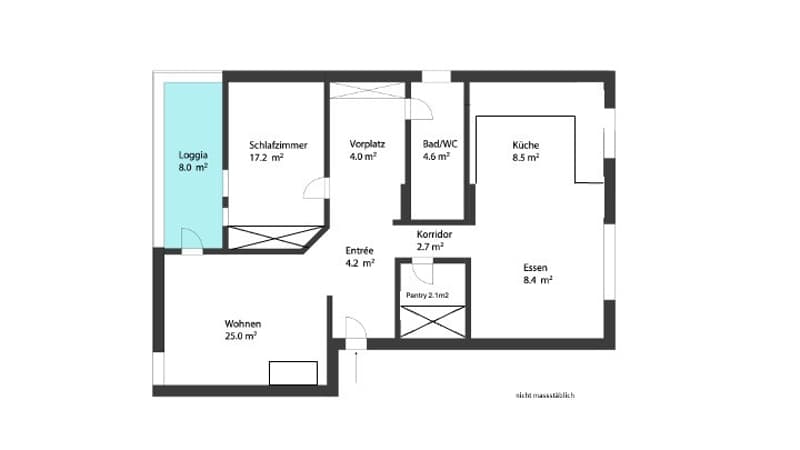 Sanierte 2,5-Zimmer-Wohnung in Erlenbach-Winkel mit Teilseesicht und Tiefgaragenplätze (8)