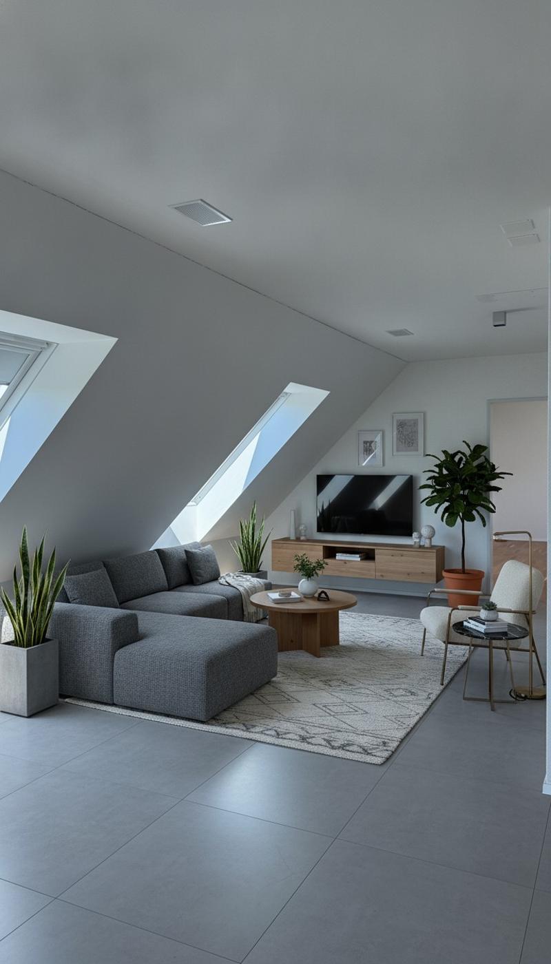 71 m² Wohnkomfort moderne 2.5-Zimmer-Dachwohnung mit Balkon (2)