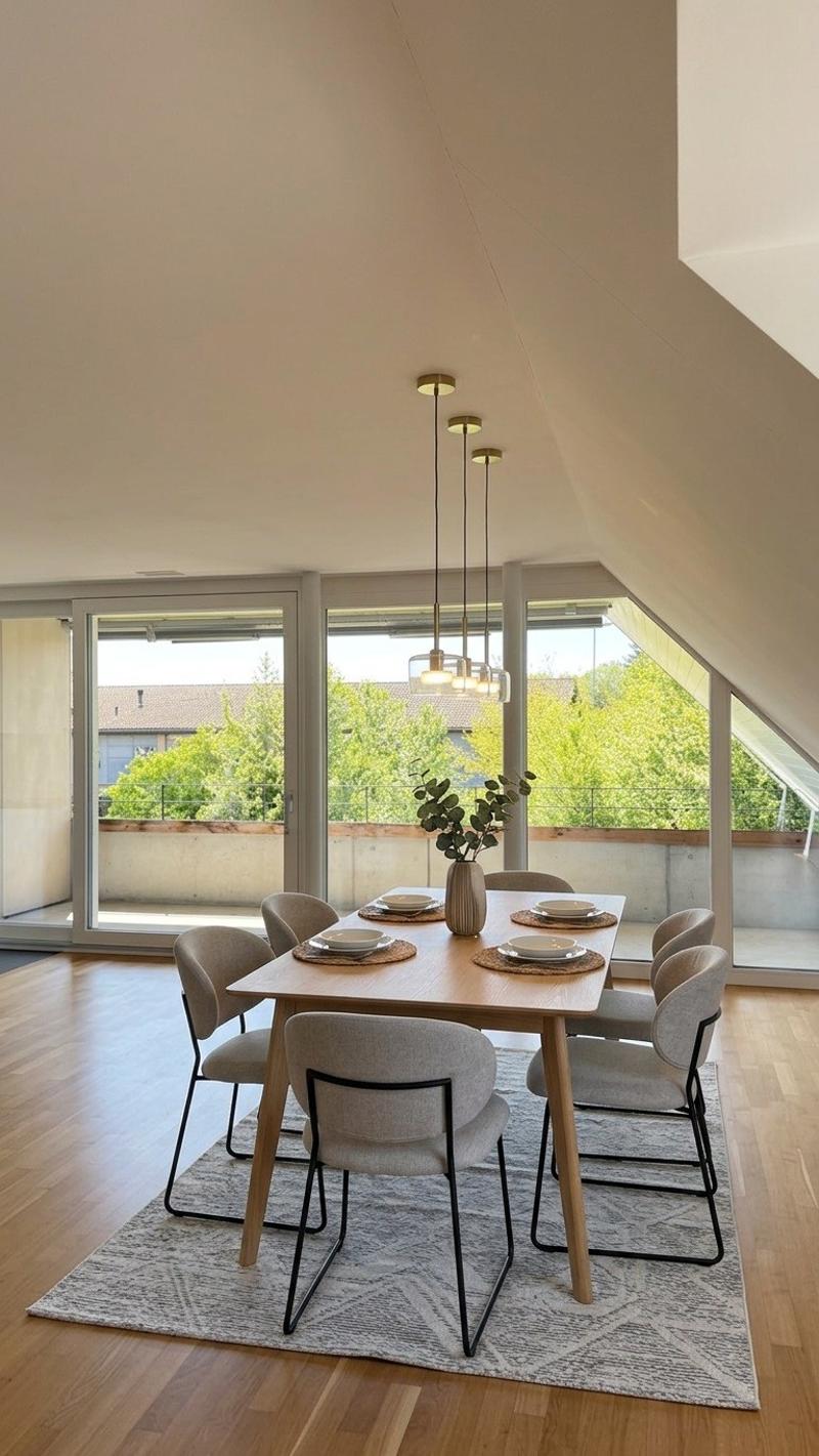 71 m² Wohnkomfort moderne 2.5-Zimmer-Dachwohnung mit Balkon (1)