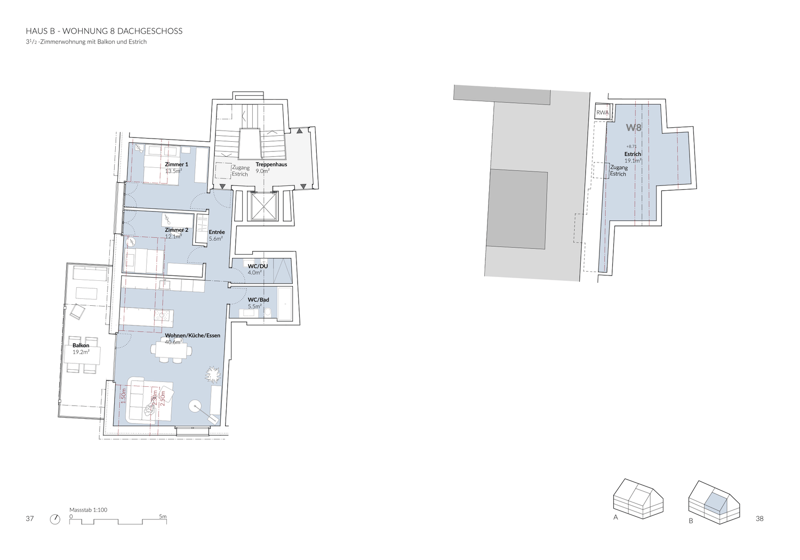Erstbezug: Moderne 3.5-Zimmer-Dachwohnung im Minergie-P-Neubau (2)