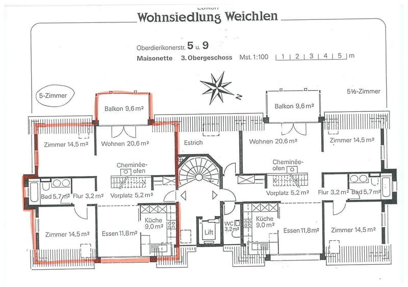 grosszügige 4 1/2 Zimmer-Maisonettewohnung (9)