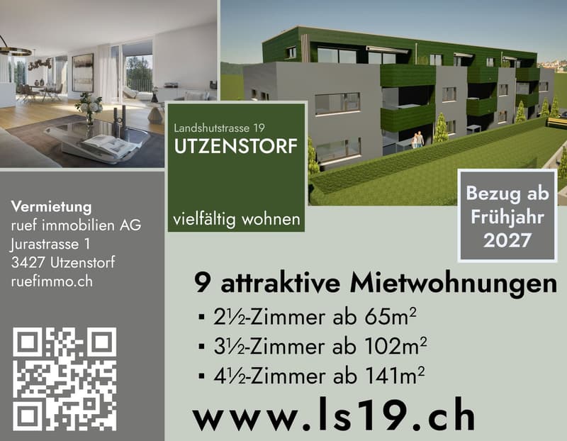 2 ½ Zimmer-Wohnung, 3427 Utzenstorf (1)