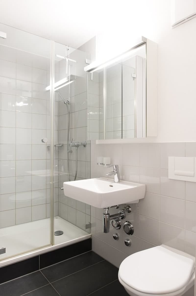 Nasszelle mit Dusche- Musterfoto