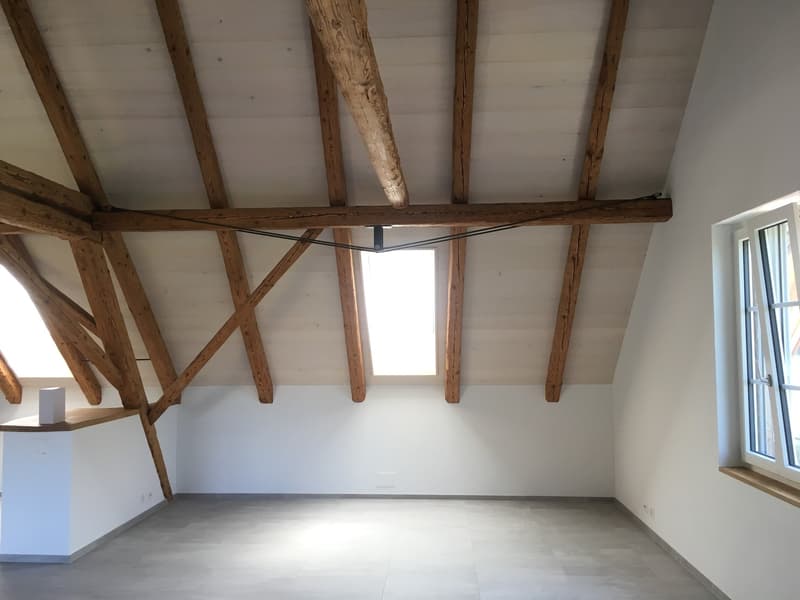 Tolle 2.5-Zi.-Dachwohnung plus Galerie an idyllischer Lage nah bei Laupen, inkl. 2 Autounterstände mit e-mobility Anschluss (9)