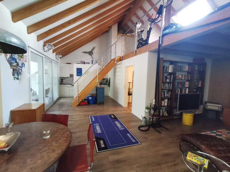 2,5 Zimmer 117 m² Dachgeschoss Wohnung mit Galerie und Wintergarten (1)