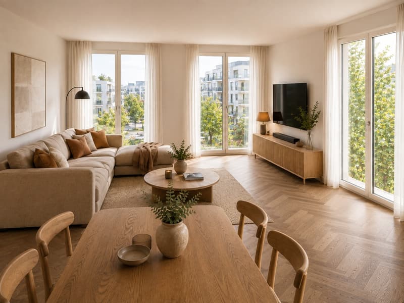 Erstbezug: moderne 2.5-Zimmer-Neubauwohnung mit Balkon in Zürich-Oerlikon (1)