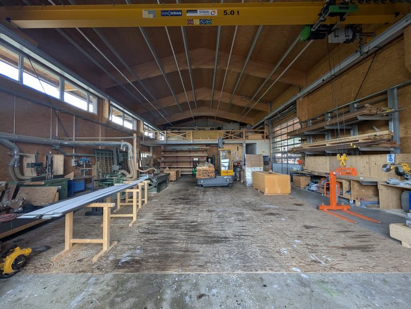 Gewerbehalle mit Kran, Lager und Büro in Lausen (7)