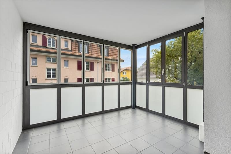 verglaster Balkon - Musterfoto