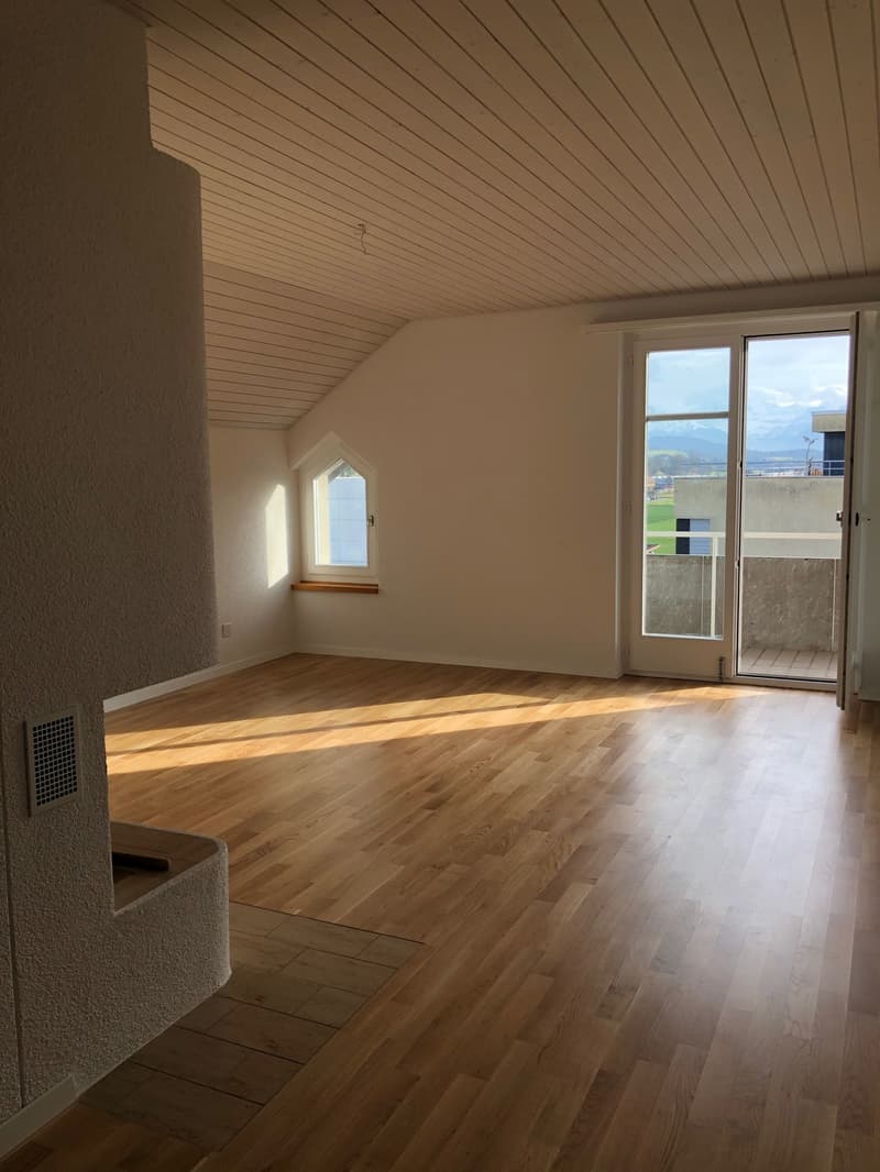 Charmante Dachgeschosswohnung mit Weitsicht in Münsingen (2)