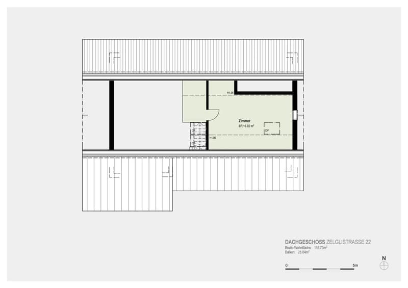 Helle 4.5 Zimmer- Dachmaisonette mit Galerie & grossem Panorama Balkon (9)