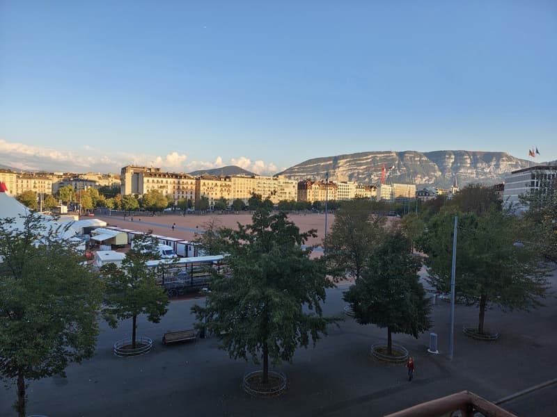 Plainpalais 80 m², balcon avec vue sur le Salève (2)