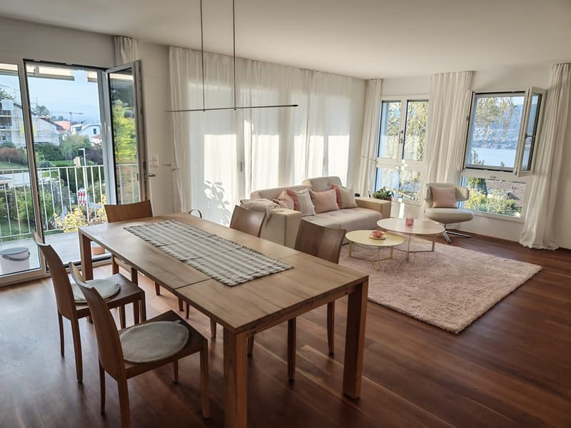 Grosszügige 3.5-Zimmerwohnung an ruhiger Lage in Erlenbach mit Seesicht (3)