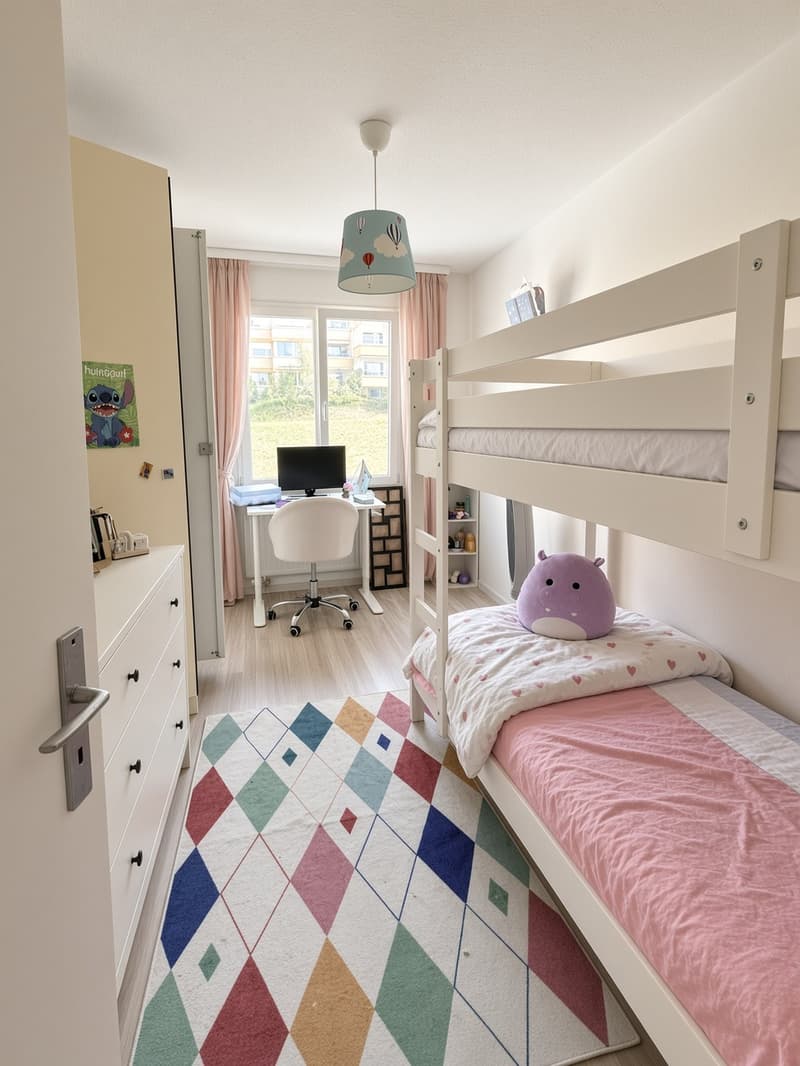 3.5 Zimmer Wohnung mit sonnigem Balkon und Blick ins Grüne (6)