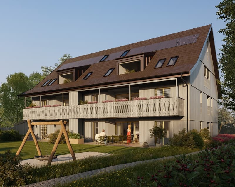 Erstbezug: Moderne 3.5-Zimmer-Neubauwohnung mit 16 m² Balkon, 2 Nasszellen & Hochbeet (3)