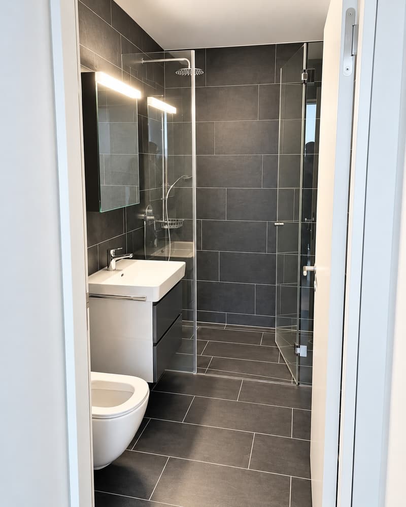 Helle 3.5-Zimmer-Dachwohnung mit Balkon, Weitsicht & Bahnhof direkt vor der Haustüre (7)
