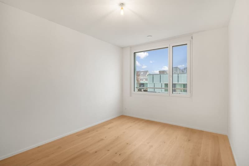 Schlafzimmer mit Parkettbelag