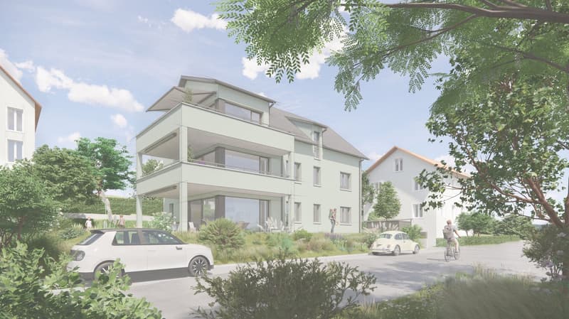 New construction project on Sonnenstrasse in Nussbaumen - Apartment No. 3 - Attic apartment (2)
