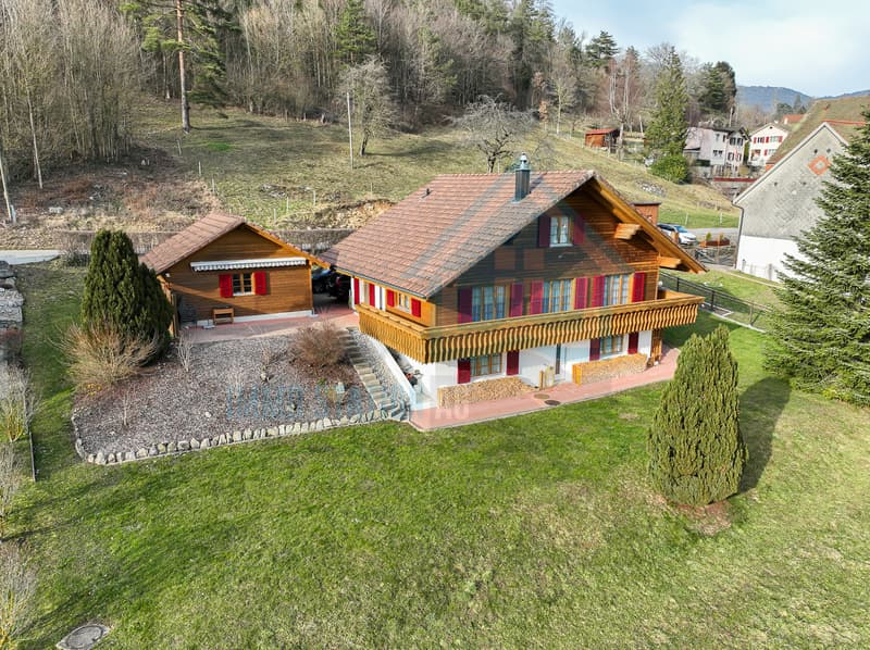 Rustikales 2.5 Zimmer Einfamilienhaus mit Panoramablick in Herbetswil (1)