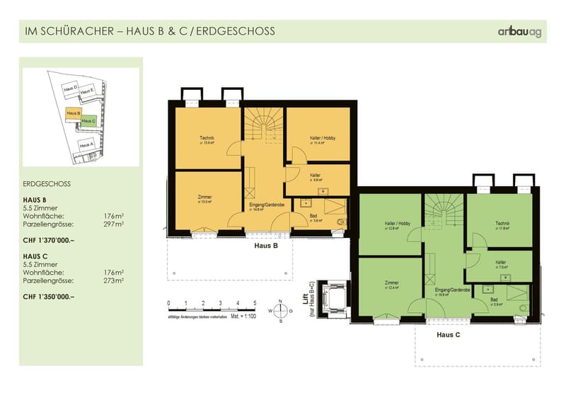 Cinq maisons familiales attrayantes "Im Schüracher", 8418 Waltenstein/Schlatt (6)