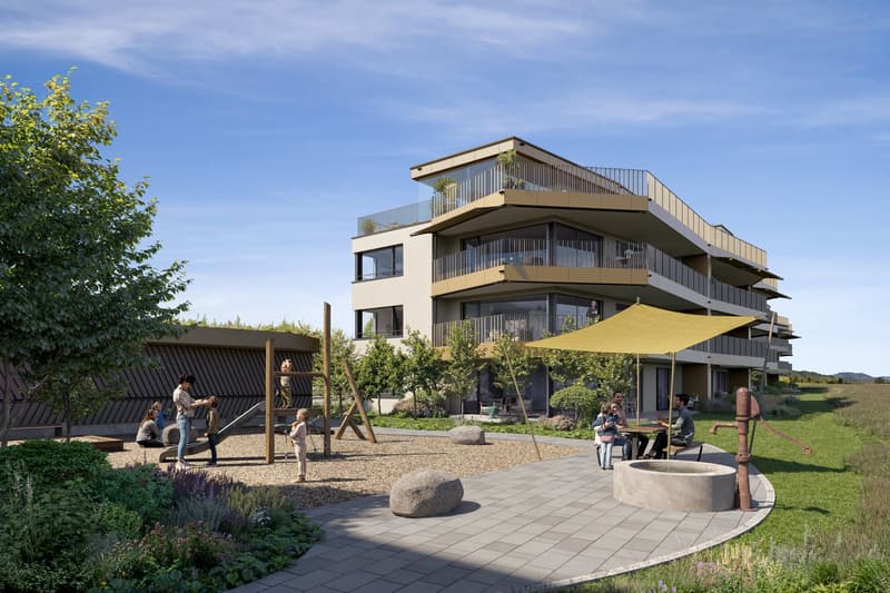 Appartement moderne 4.5 pièces dans un immeuble neuf à Eglisau – calme, ensoleillé et sans obstacle (4)