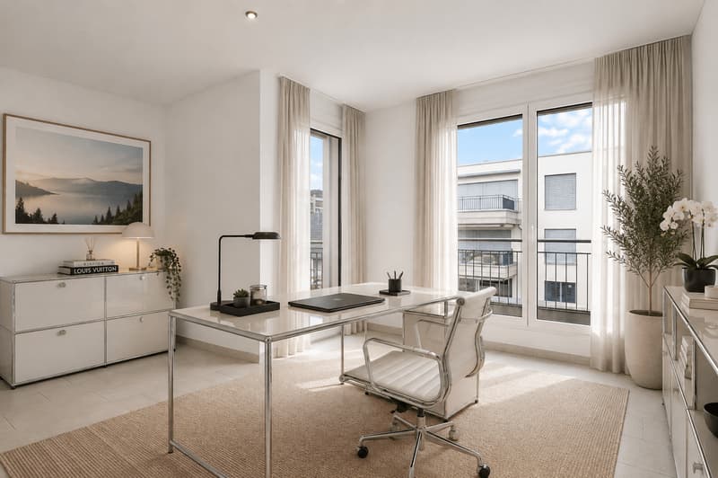 ÜBER DEN DÄCHERN VON UETIKON AM SEE: Moderne 3.5-Zimmer-Attikawohnung mit zwei Terrassen & Weitblick (10)