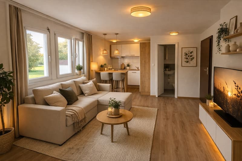 1 Pièce appartement au haut rez-de-chaussée R droite (SANS BALKON) (5)