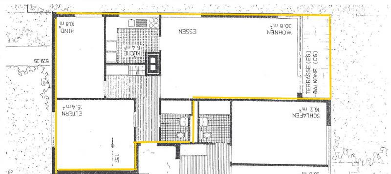 Appartement de 3,5 pièces lumineux au rez-de-chaussée dans un endroit calme (13)