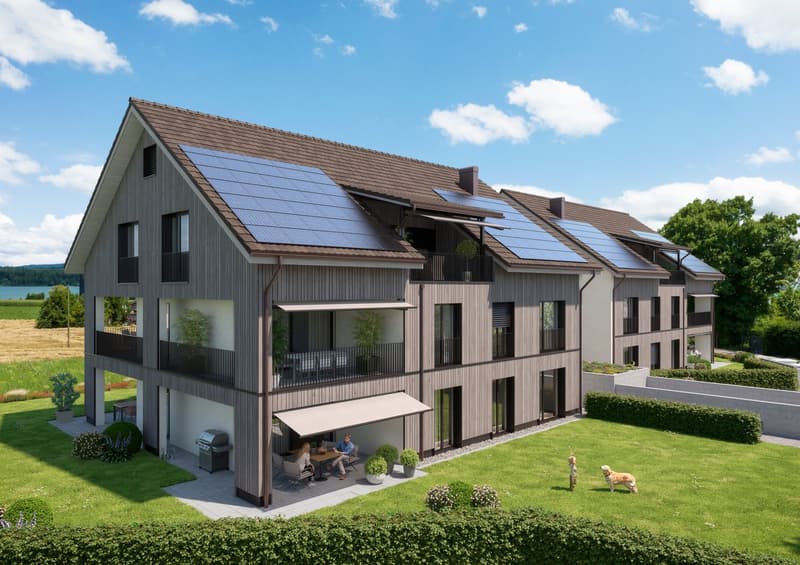 Edificio nuovo "SERAEL" - Vista ininterrotta sul lago di Greifensee, tranquillo e vicino al villaggio (2)