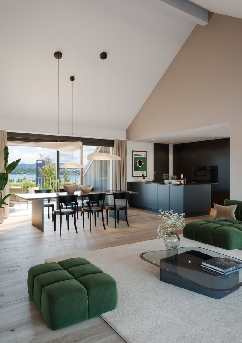 Edificio nuovo "SERAEL" - Vista ininterrotta sul lago di Greifensee, tranquillo e vicino al villaggio (7)