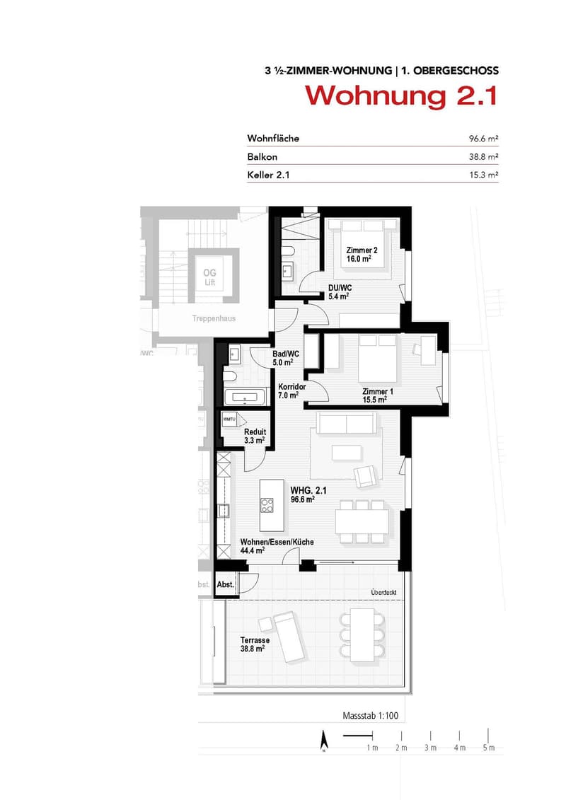 Neubau: 3.5-Zimmer-Wohnung mit Panoramasicht der Extraklasse, inkl. 2x Einstellstellplätze (8)