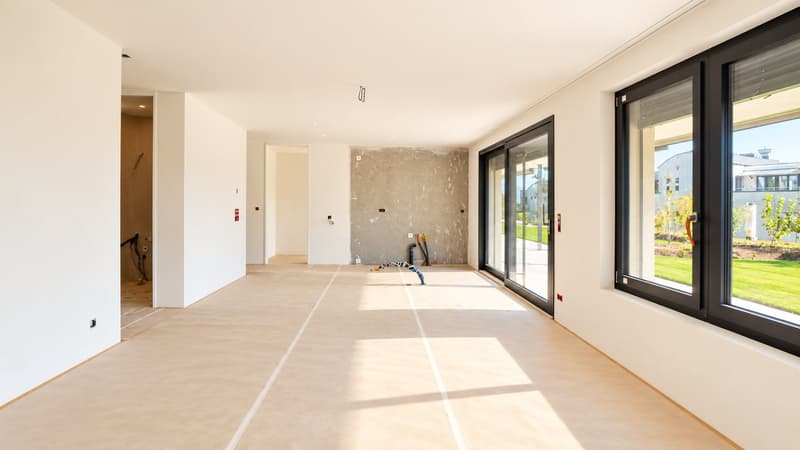 Wohnen, Essen, Kochen vor Einbau der Küche
