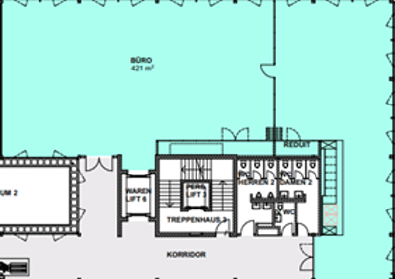 two main rooms, lift, stairs, basement, 2 balconies